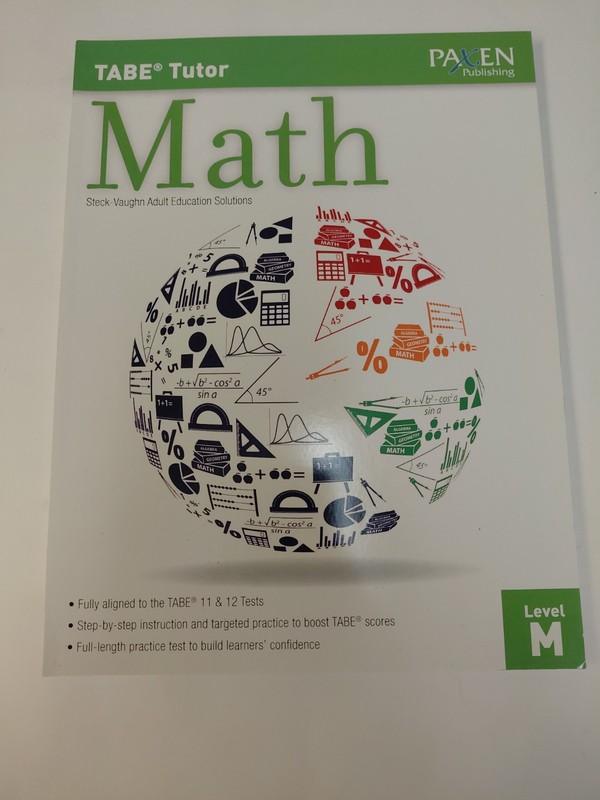 TABE Tutor Paxen Math steck-Vaughn adult Education Solutions Level M