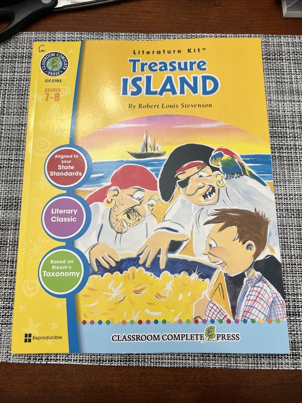 Literature Kit Treasure Island by Robert Louis Stevenson, Grades 7-8