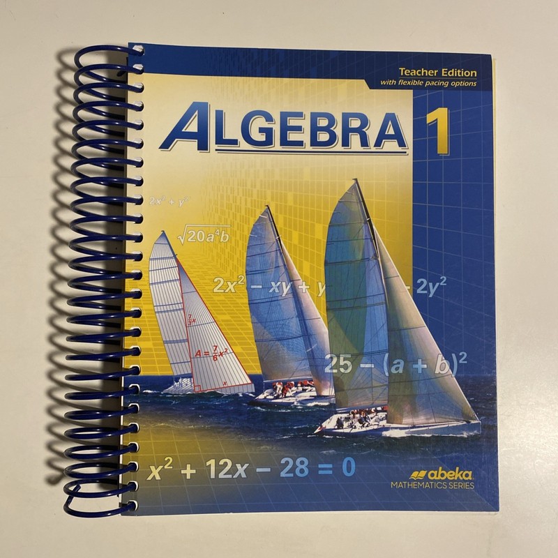 Abeka Algebra 1 Teacher Edition Like New
