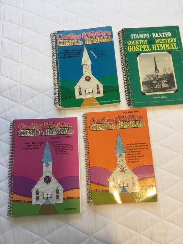 Lot of 4 Country & Western Gospel Hymnals Song Books Singspiration Stamps*Baxter