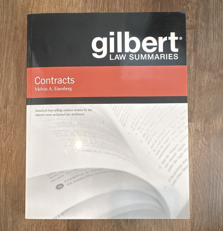 Gilbert Law Summaries: Contracts Study Guide Paperback 2002 Thomson/West