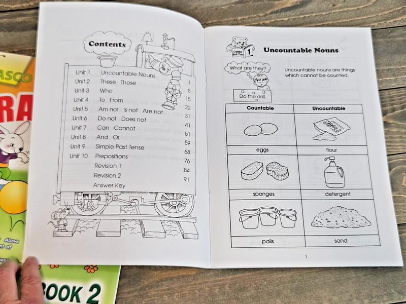 CASCO Lot (2) GRAMMAR Workbooks for Ages 5-7 -- Book 2 & 3 -- NEW - Homeschool gallery