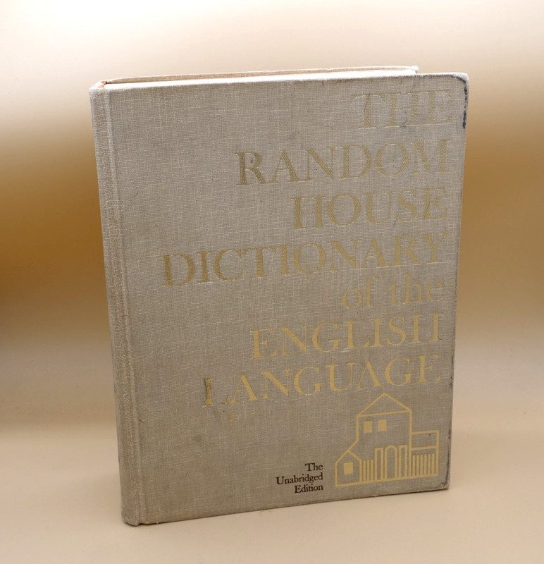 The Random House Dictionary of the English Language Unabridged Copyright 1971