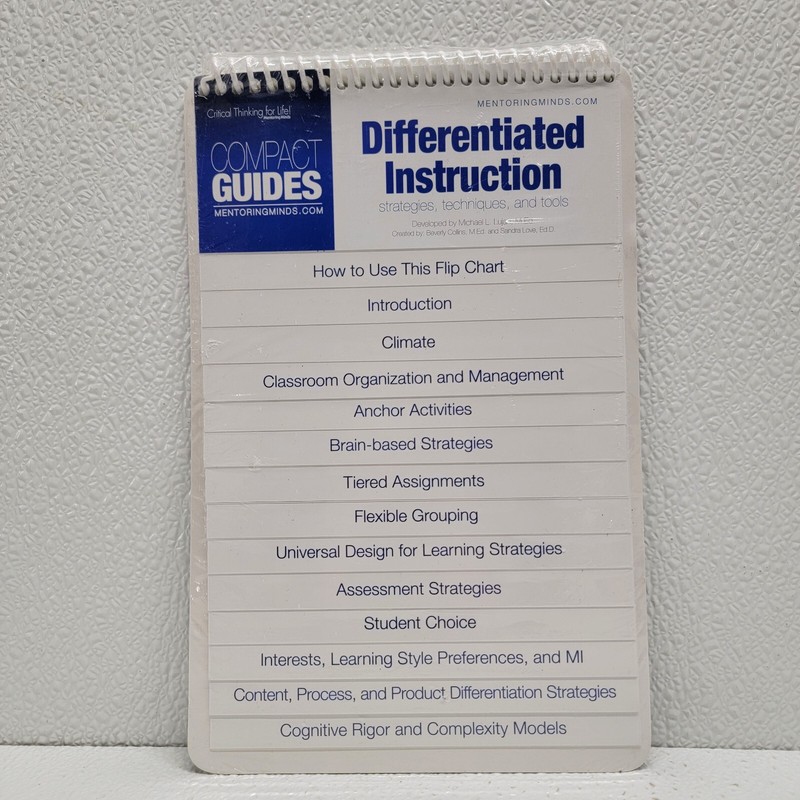 Mentoring Minds : Critical Thinking Guide Differentiated Instruction Flip Chart