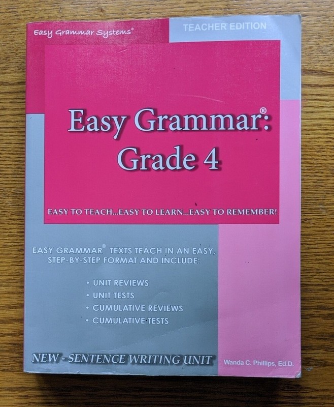 Easy Grammar 4: Teacher Edition by Wanda C. Phillips, Easy Grammar Systems – ED2