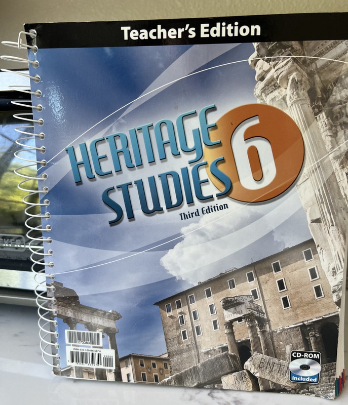 BJU Press Heritage Studies 6 Teacher’s Edition with CD Third Edition – 6th Grade