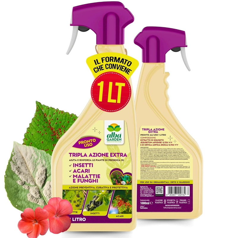 – Insetticida Piante Naturale 3 in 1 – Fungicida E Acaricida per Piante Pronto A