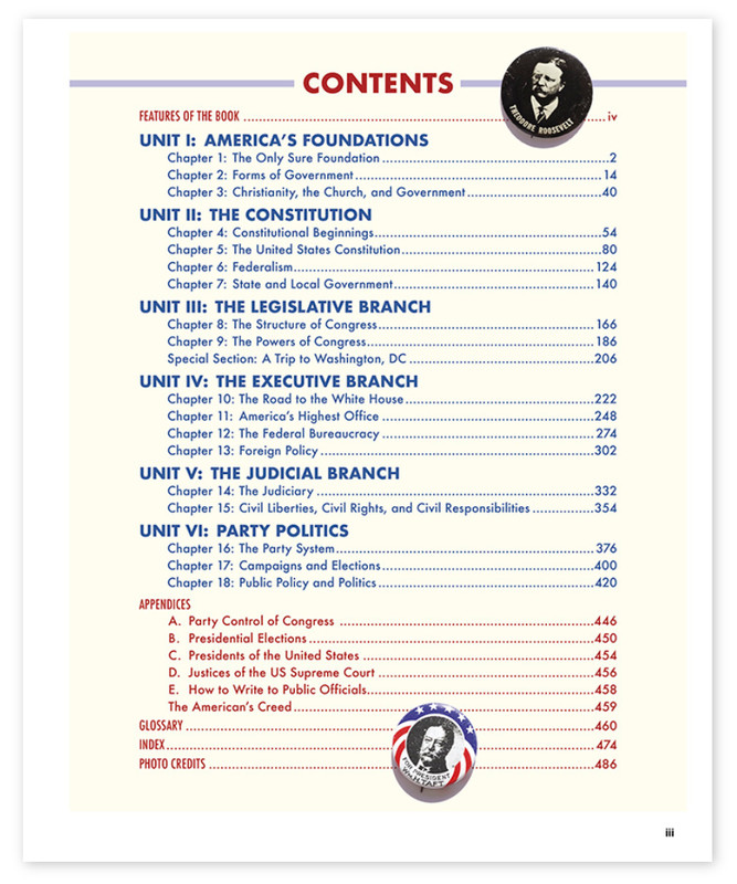 NEW BJU Press 12th grade AMERICAN GOVERNMENT Complete Subject Kit 4th ed History gallery