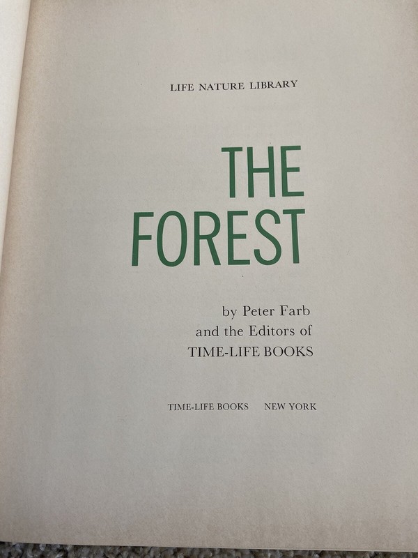 Time Life Books Science Library Series The Forest Vintage Learning 1971 📕 gallery