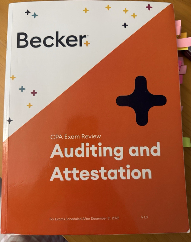 Becker CPA Exam Review Auditing & Attestation V1.3 Study Guide Paperback