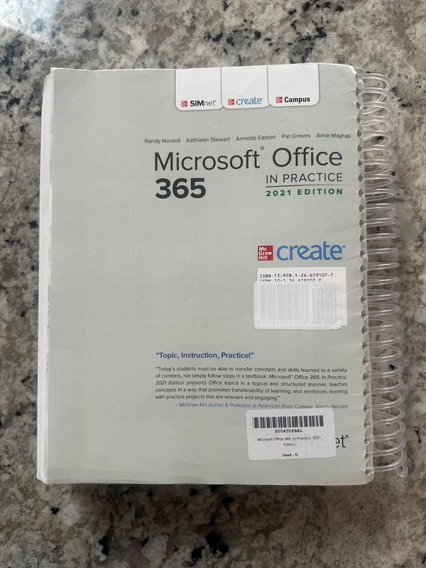 Microsoft Office 365 Manual In Practice 2021 Edition Textbook Spiral Bound gallery