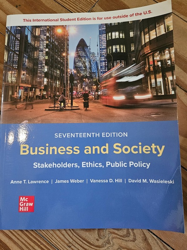 Business and Society Seventeenth Edition