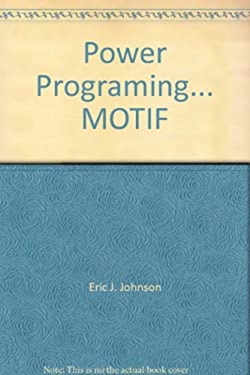 Power Programming Motif Paperback Steve, Reichard, Kevin Johnson