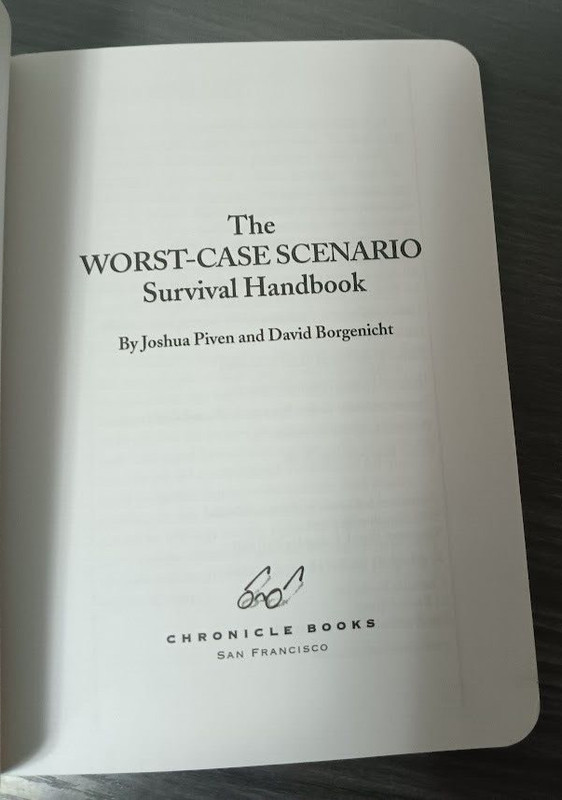 The WORST-CASE SCENARIO Survival Handbook Paperback 176 Pages Humor gallery
