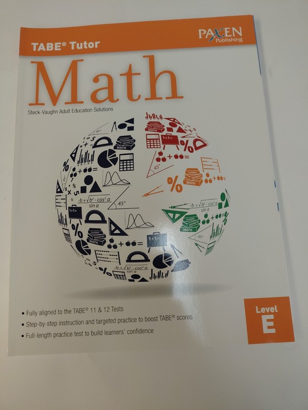 TABE Tutor Paxen Math steck-Vaughn adult Education Solutions Level E