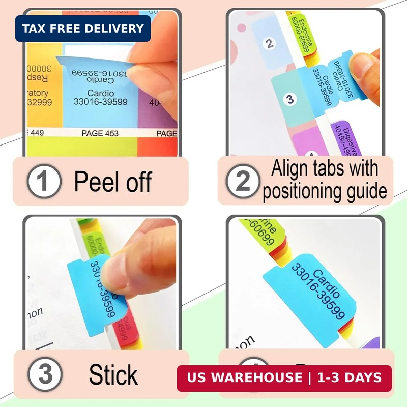 Index Tabs for CPT 2025/2026 Professional Edition. Color-Coded and Laminated Tab gallery