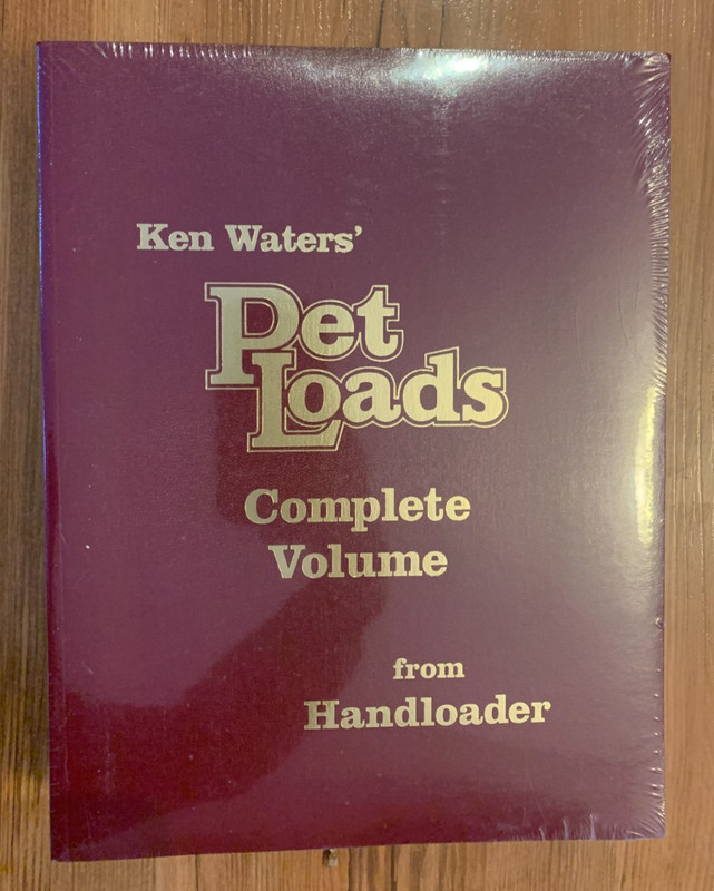 Ken Waters’ Pet Loads Complete Volume from Handloader brand new in plastic