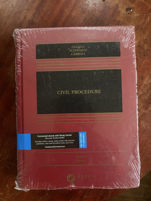 Civil Procedure 11th edition BRAND NEW WITH ACCESS CODE schwartz yeazell carroll