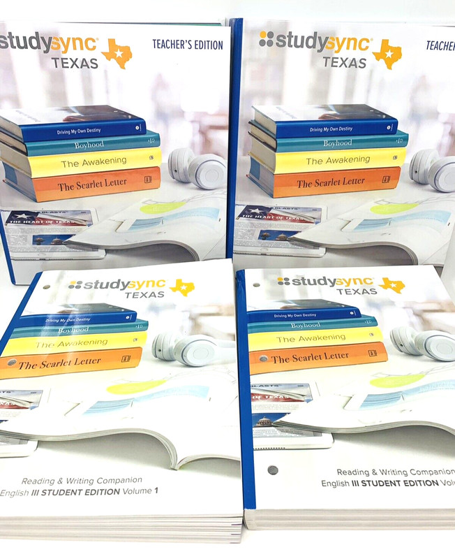 11 Study Sync StudySync Teacher Resource Reading Writing Student English I Set