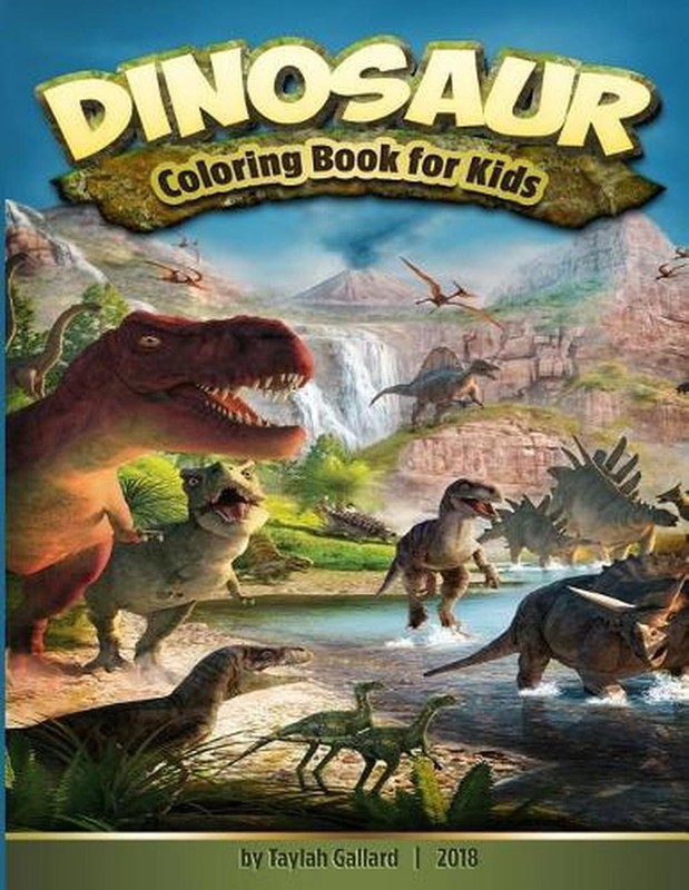 Dinosaur Coloring Book for Kids: Fantastic Dinosaur Coloring Book for Kids 3-8,