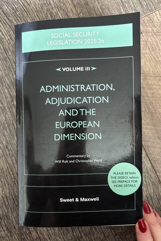 Social Security Legislation 2025/26 Volume 3 Admin, Adjudication & European Dime
