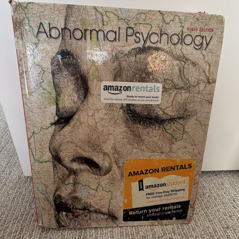 Ronald J. Comer Abnormal Psychology 9th Edition Hardcover (Worth Publishers)