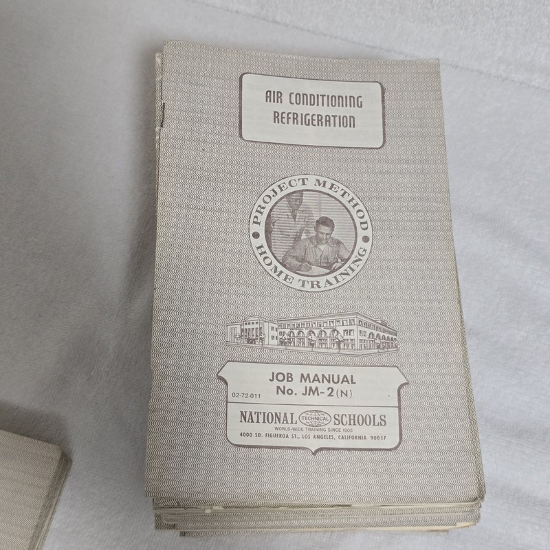 VTG National Technical Schools Air Conditioning Refrigeration HVAC Course Books gallery