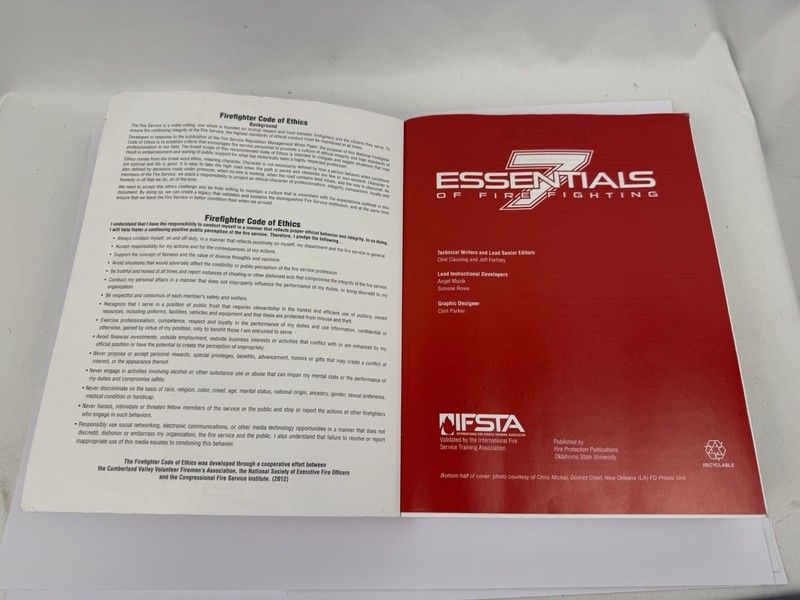 Essentials of Fire Fighting 7th Edition IFSTA Manual ISBN 9780879396572 gallery