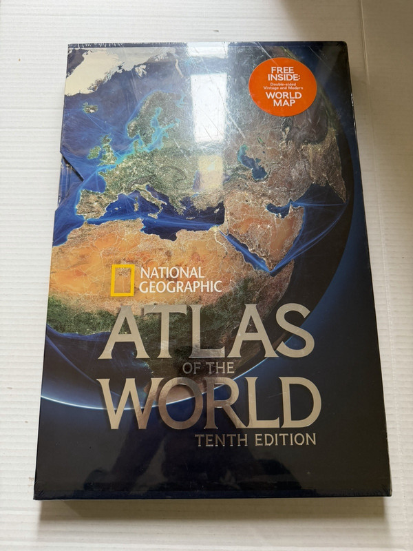 National Geographic Atlas of the World 10th Edition Hardcover Maps Reference