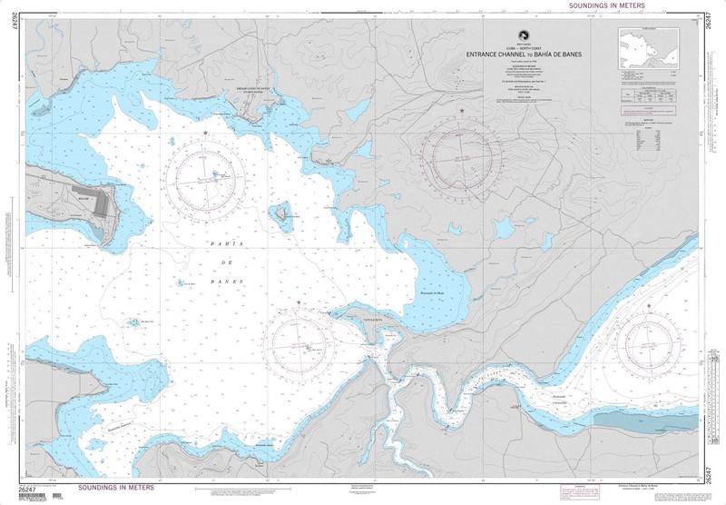 Entrance Channel to Bahia de Banes | NGA Chart 26247