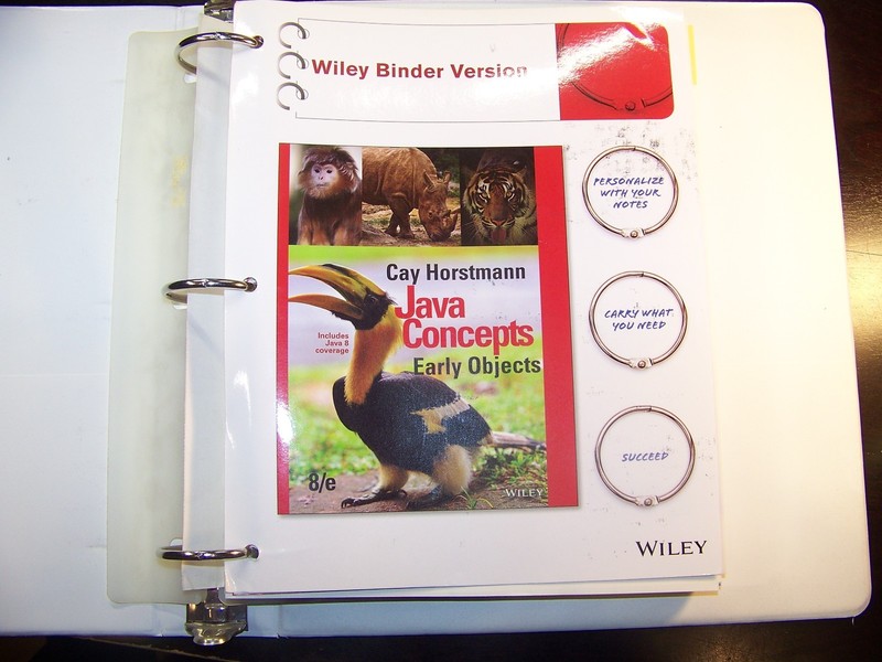 JAVA CONCEPTS by Cay S. Horstmann 2017, Wiley Binder Version VG [ Free H&S ]