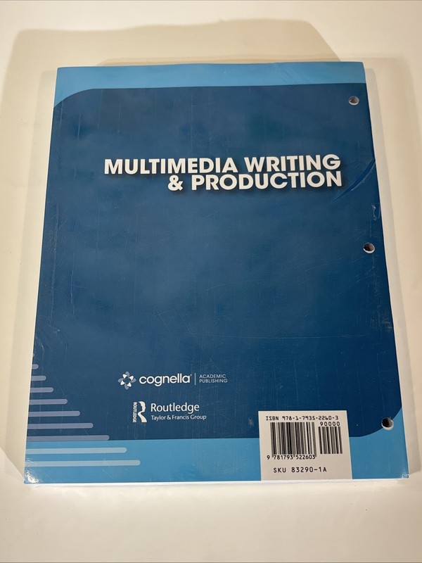 Multimedia Writing & Production 1st Edition Cognella Academic Publishing Book gallery