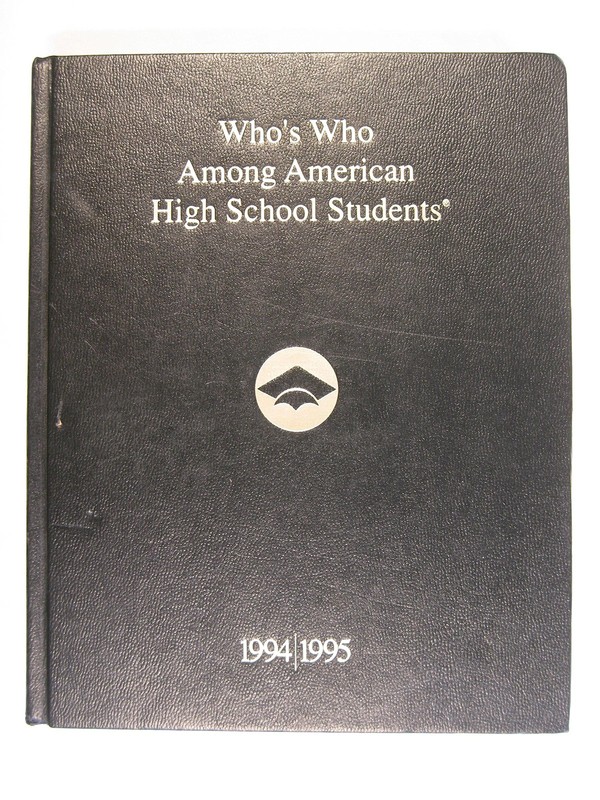 Who’s Who Among American High School Students, 1994-1995