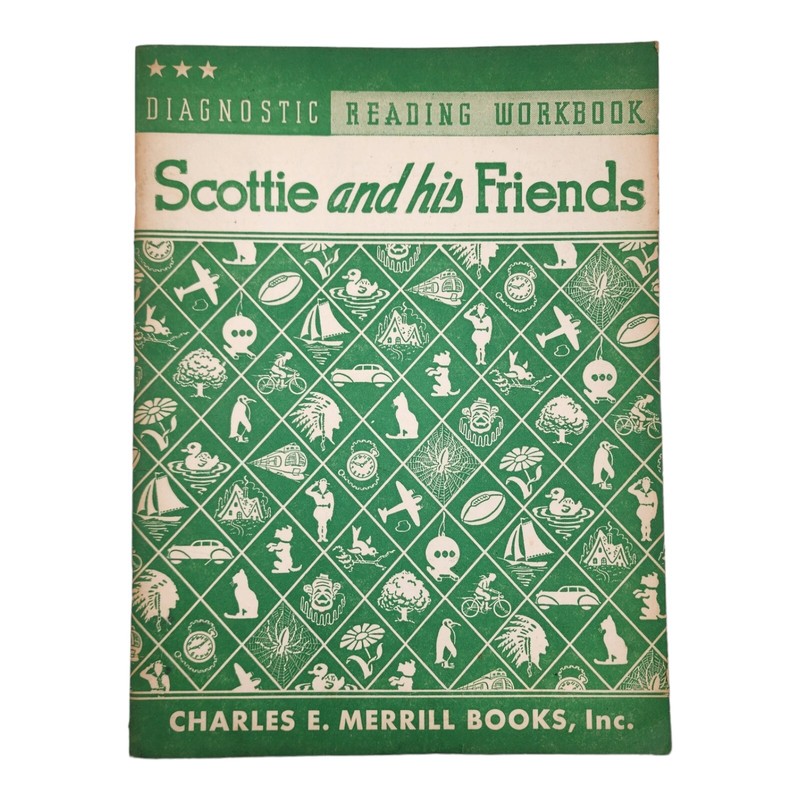 Scottie and His Friends Diagnostic Reading Workbook 1961 Charles E. Merrill