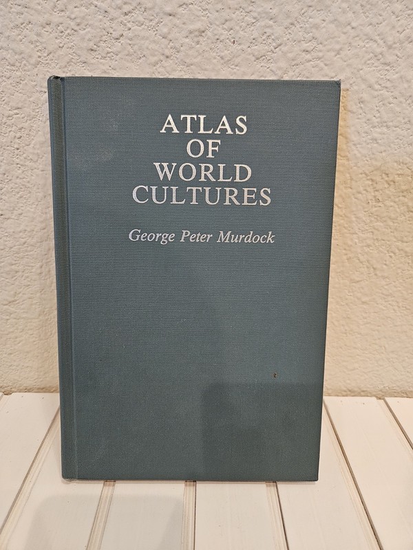 Atlas of World Cultures George Peter Murdock 1981 Hardcover Ethnology Reference