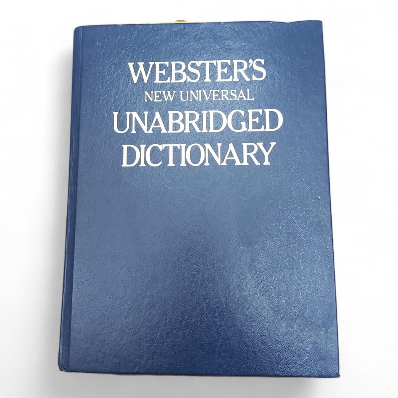 Websters New Universal Unabridged Dictionary Deluxe Second Edition 1983 HC Large