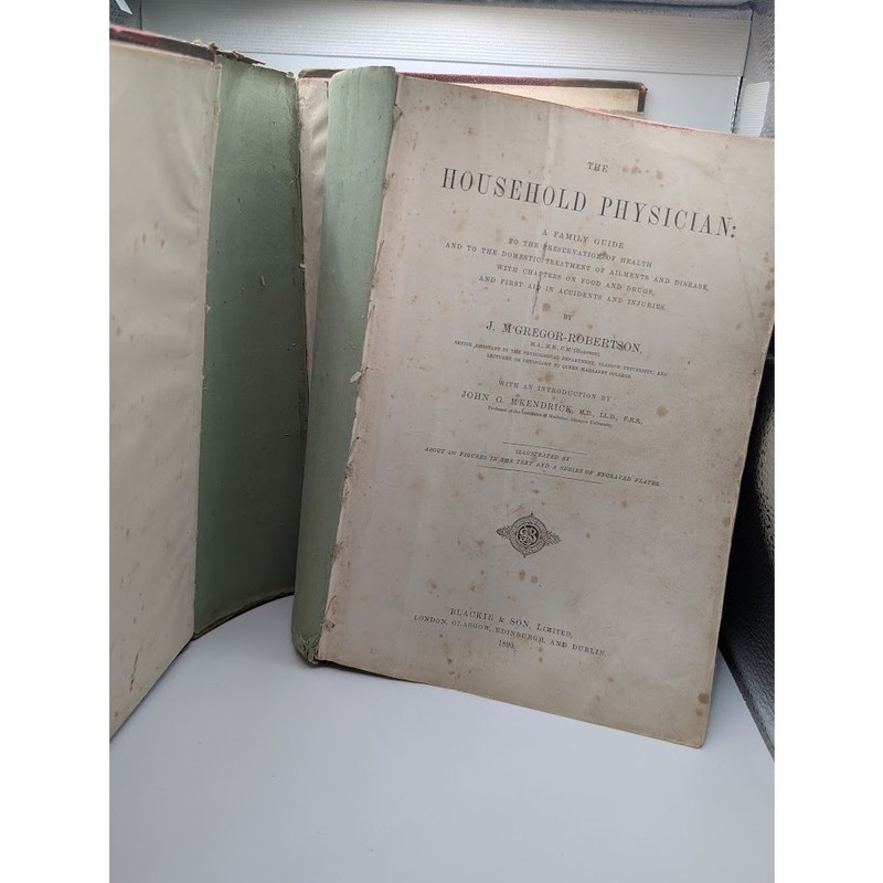 The Household Physician McGregor Robertson 1890 Parts 1-4 Vintage Leather Rare gallery