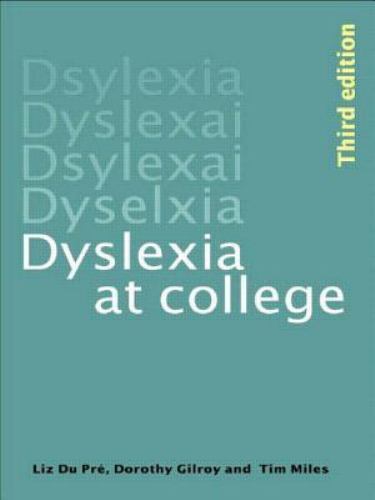 Dyslexia at College, Paperback by Pre, Liz Du; Gilroy, Dorothy E.; Miles, Tim…