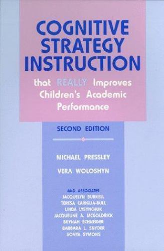 Cognitive Strategy Instruction That Really I- 9781571290052, paperback, Pressley