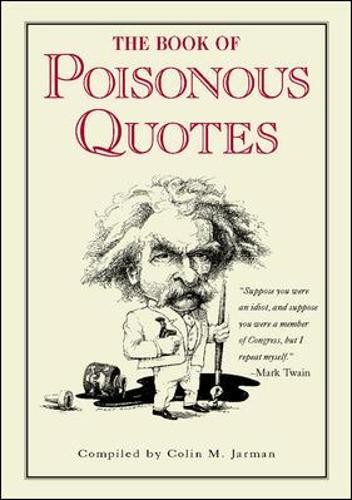 The Book of Poisonous Quotes by Jarman, Colin Hardback Book The Fast Free