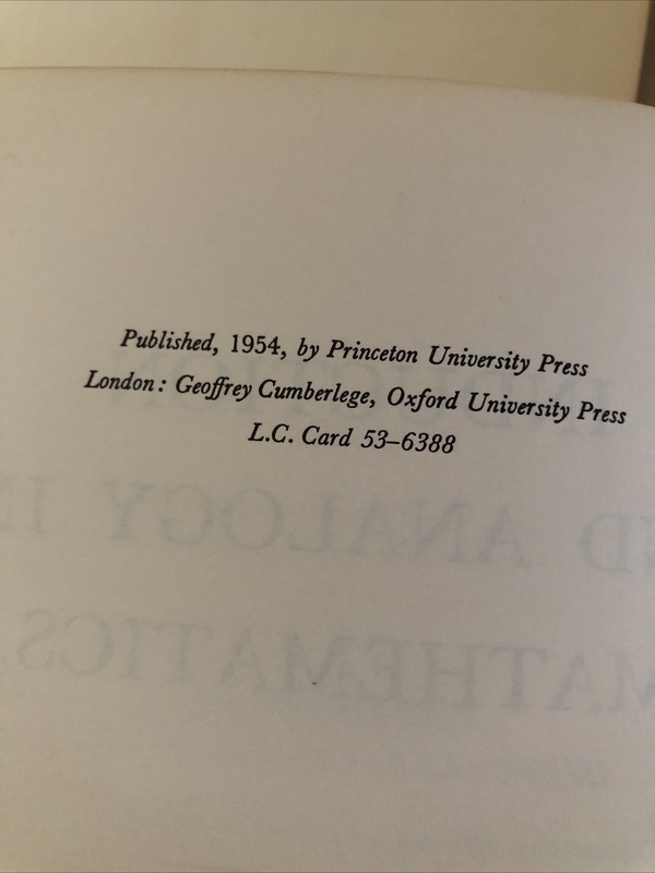 Mathematics and Plausible Reasoning, Vol.1,2. By G. Polya Princeton University P gallery