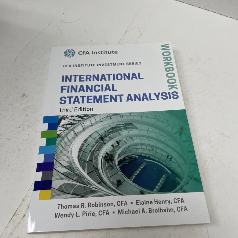 International Financial Statement Analysis Cfa Institute 3rd Ed 2015