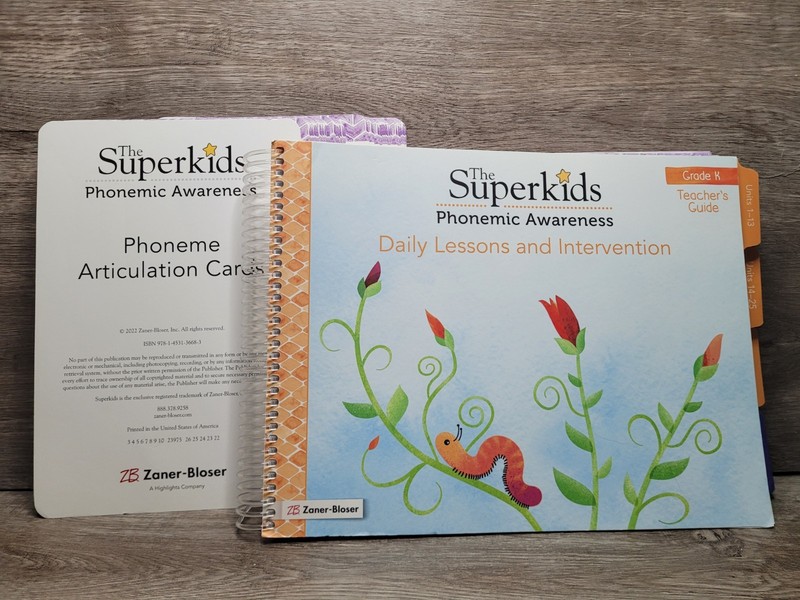 USED The Superkids Phonemic Awareness © 2022 Grade K Set