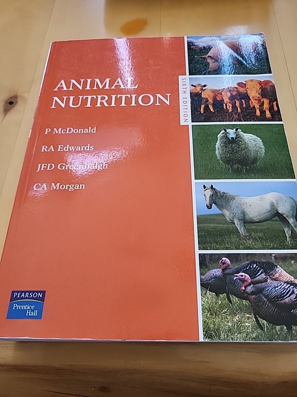 Animal Nutrition 6th Edition Soft Cover Book