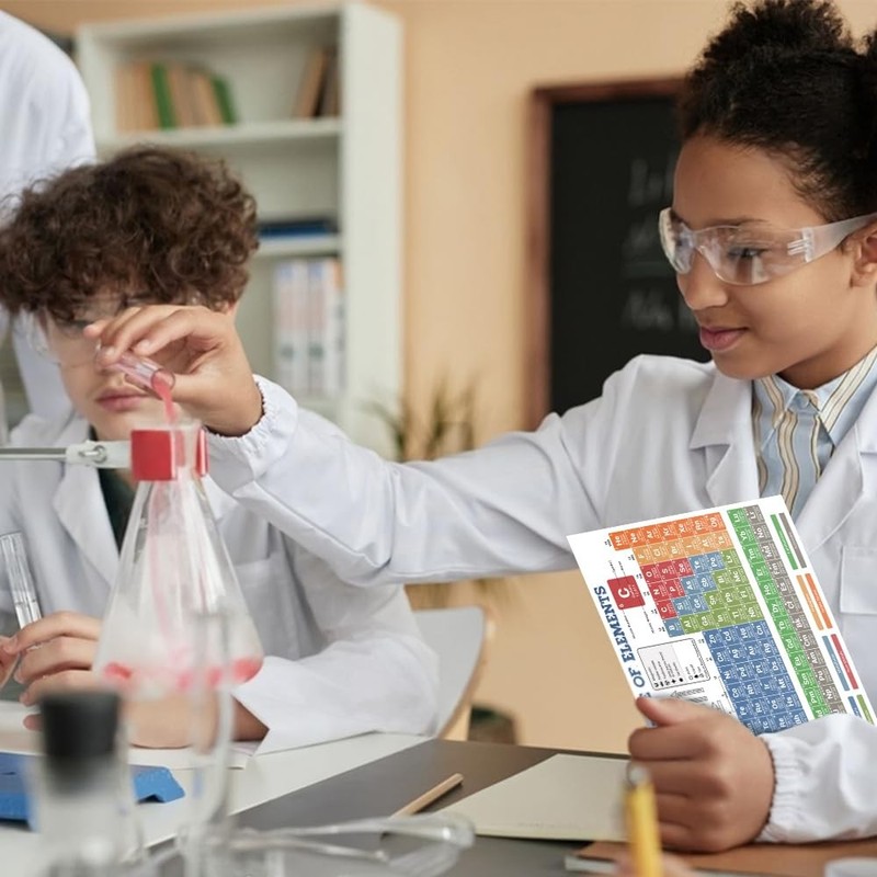 6x9"Periodic Table of Elements Chart Poster Small LAMINATED, Chemistry Reference gallery