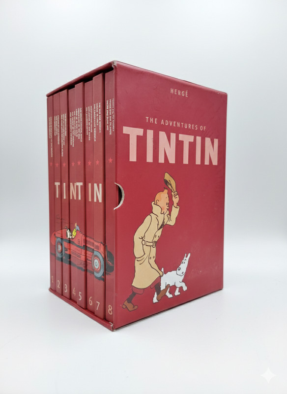 The Adventures of Tintin Complete Collection Box Set Hergé | 23 Albums in 8 Vol.