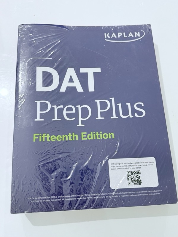 Kaplan DAT Prep Plus Fifteenth Edition (2026) New Sealed