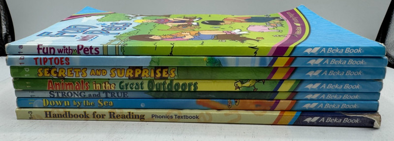 Abeka First 1st Grade Reading Program Set of 7 Books Homeschool Readers Lot