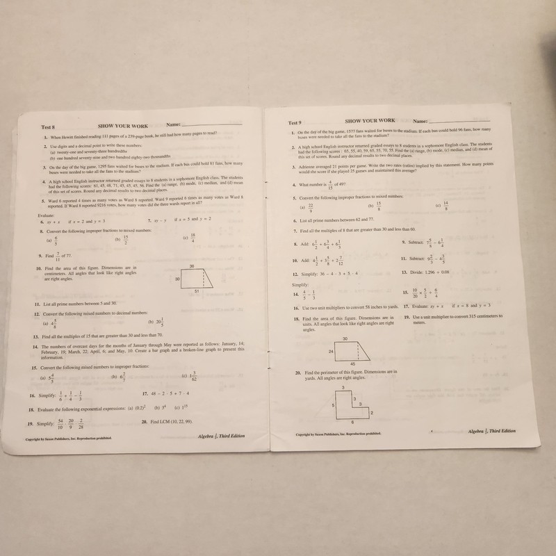 Saxon Algebra 1/2 Homeschool Curriculum Set Third Edition With DIVE Disc gallery