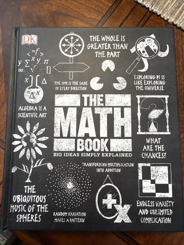 THE MATH BOOK: Big Ideas Simply Explained by DK (2019 Hardcover){V3}